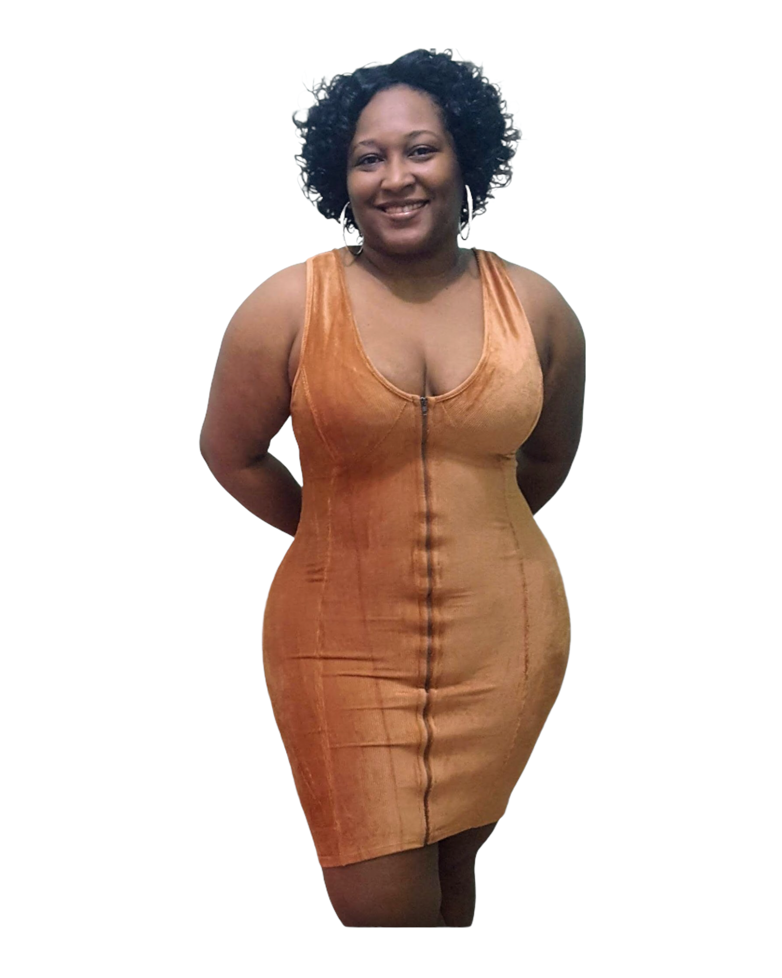 Flambeau Dress - Tan Plus Size ...